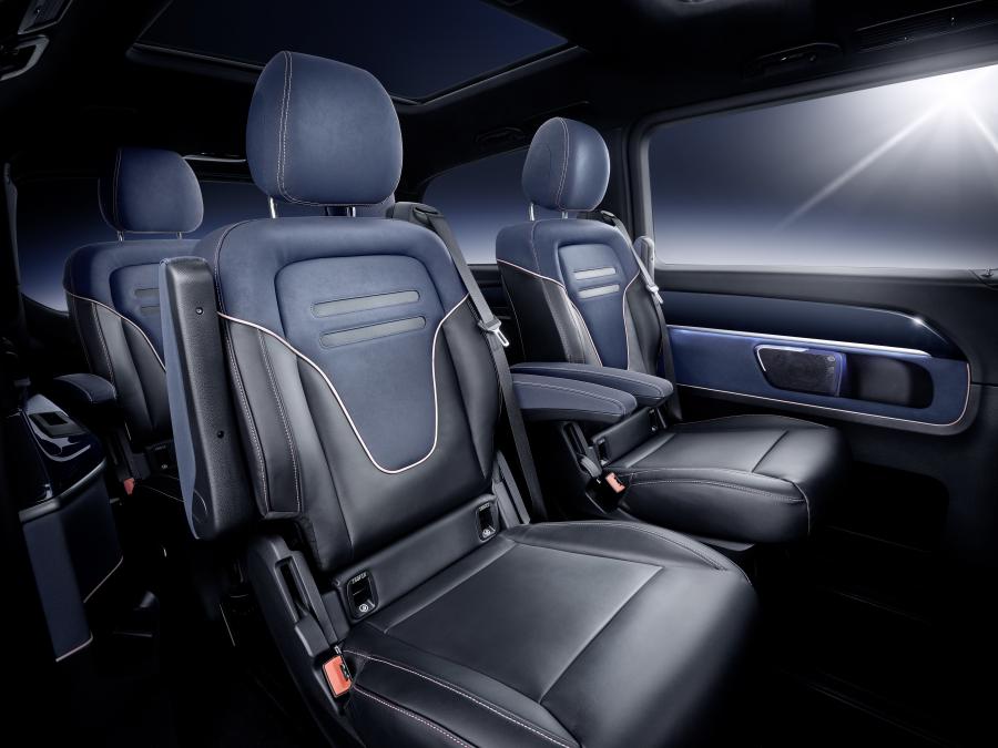 Интерьер Mercedes-Benz Concept EQV (W447) 2019 года  (фото 12 из 31)